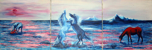 Les trois âges by Bernadette DEFORGES, Painting for Sale on Singulart