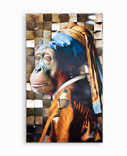 Äffchen mit den Perlenohrringen by Sarah Stock, Other Media for Sale on Singulart