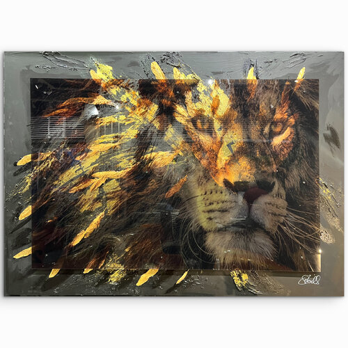 Golden Lion by Sarah Stock, Other Media for Sale on Singulart