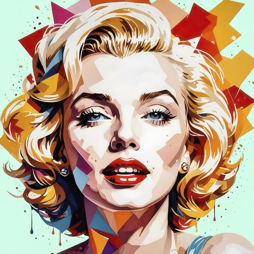 Marilyn kubus van Fenzolini (Fabio Romano), Afdruk te koop op Singulart