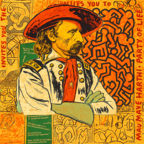 Cowboy newspaper by Fenzolini (Fabio Romano), Print for Sale on Singulart