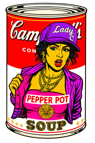 Lady C – Pepper pot von Fenzolini (Fabio Romano), Druck kaufen auf Singulart