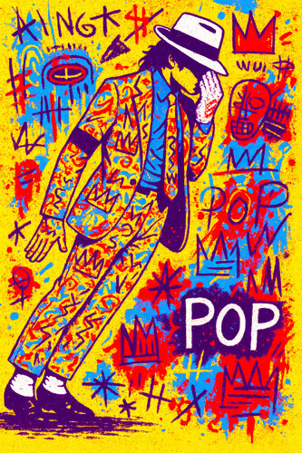Moonwalk of Basquiat by Fenzolini (Fabio Romano), Print for Sale on Singulart