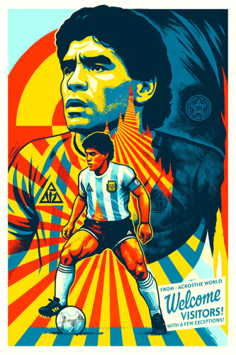 Maradona FairPlay by Fenzolini (Fabio Romano), Print for Sale on Singulart