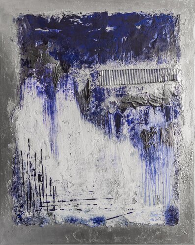 Blue & Silver Harmony di Gabriele Hofer, Pittura in vendita su Singulart