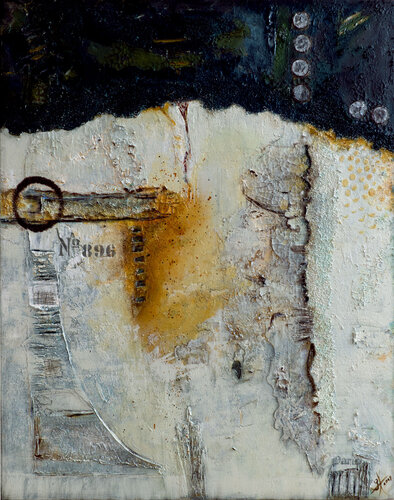 „Abriss” Mixed-Media von Gabriele Hofer, Malerei kaufen auf Singulart