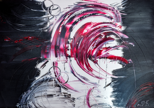 RED TORNADO von Gabriele Hofer, Malerei kaufen auf Singulart