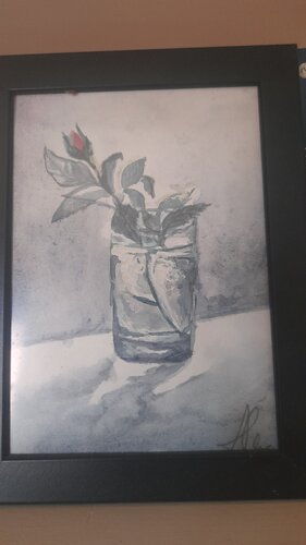 Rote Rose von Alexandra Szekely, Malerei kaufen auf Singulart