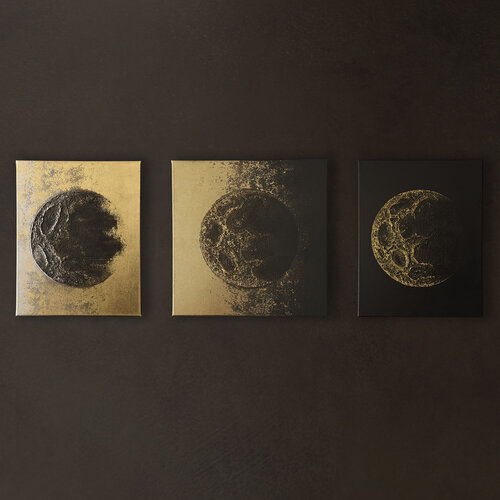 Triptych Helion Moons Anton Pogarskyi