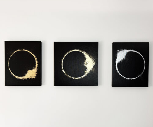 Triptych Eclipses by Anton Pogarskyi, Painting for Sale on Singulart