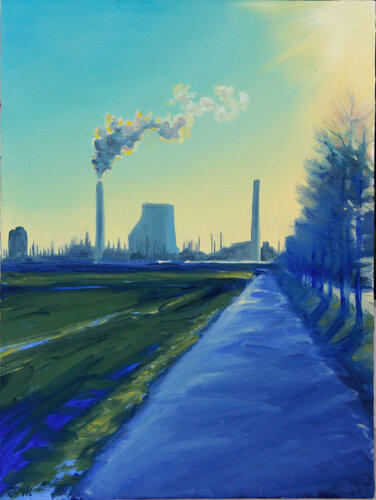 Neckarauer Schloß, Mannheim von Joanna Hamulski, Malerei kaufen auf Singulart