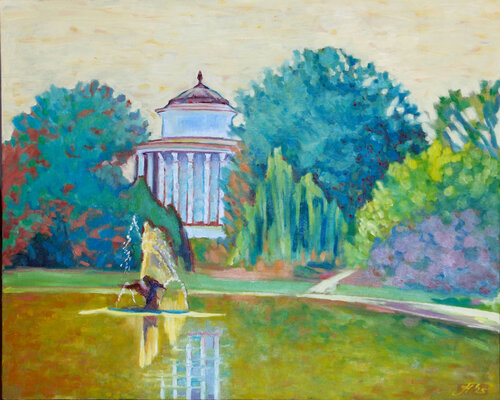 Warszawa, Lazienki Park von Joanna Hamulski, Malerei kaufen auf Singulart