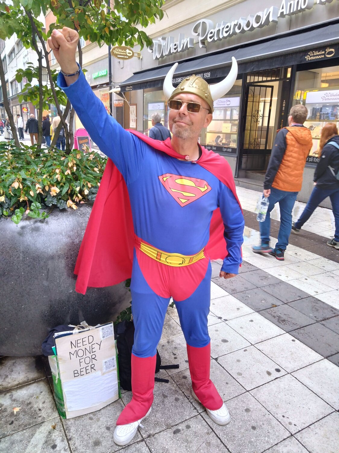 Superman needs a beer Henrik Hill