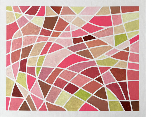 Color Grid Series V by Elena Alexander, Painting for Sale on Singulart