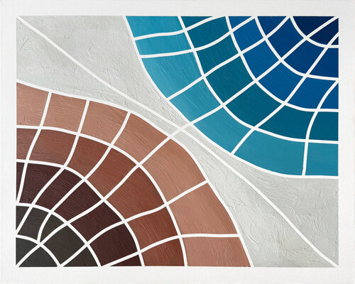 Color Grid Series IX by Elena Alexander, Painting for Sale on Singulart