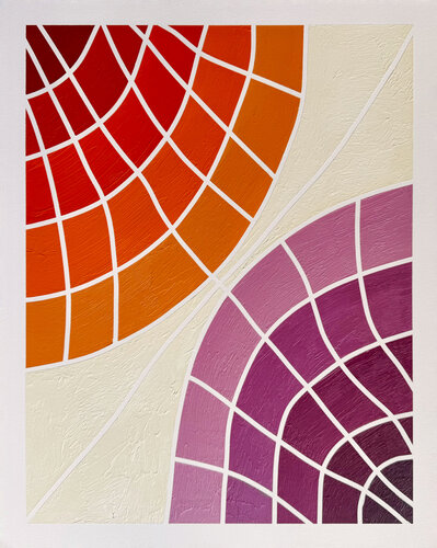 Color Grid Series X by Elena Alexander, Painting for Sale on Singulart