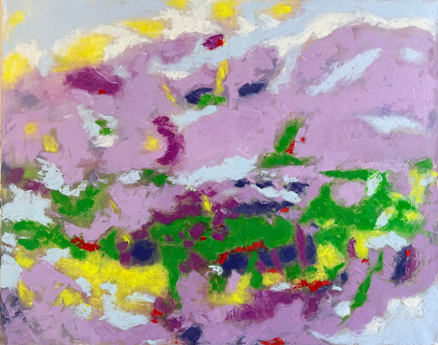 "Lilac and light yellow" Iryna Iskra Original painting for sale