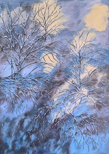 Branching through the haze von Livia-Doina Stanciu, Malerei kaufen auf Singulart