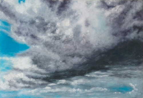 Swirling Clouds di Livia-Doina Stanciu, Pittura in vendita su Singulart