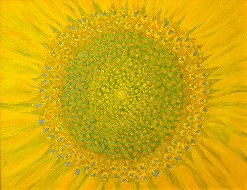 Sunflower (fractal) di Livia-Doina Stanciu, Pittura in vendita su Singulart