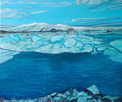 Ice Lagoon von Livia-Doina Stanciu, Malerei kaufen auf Singulart
