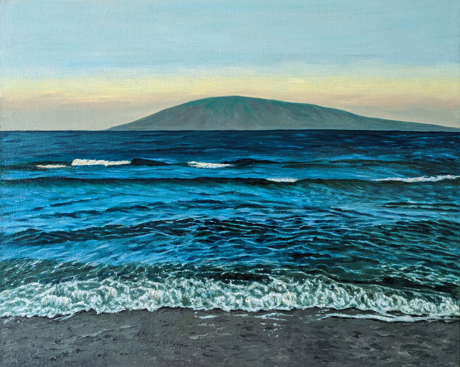 The Sea and the Mountain Livia-Doina Stanciu Originalgemälde zu verkaufen
