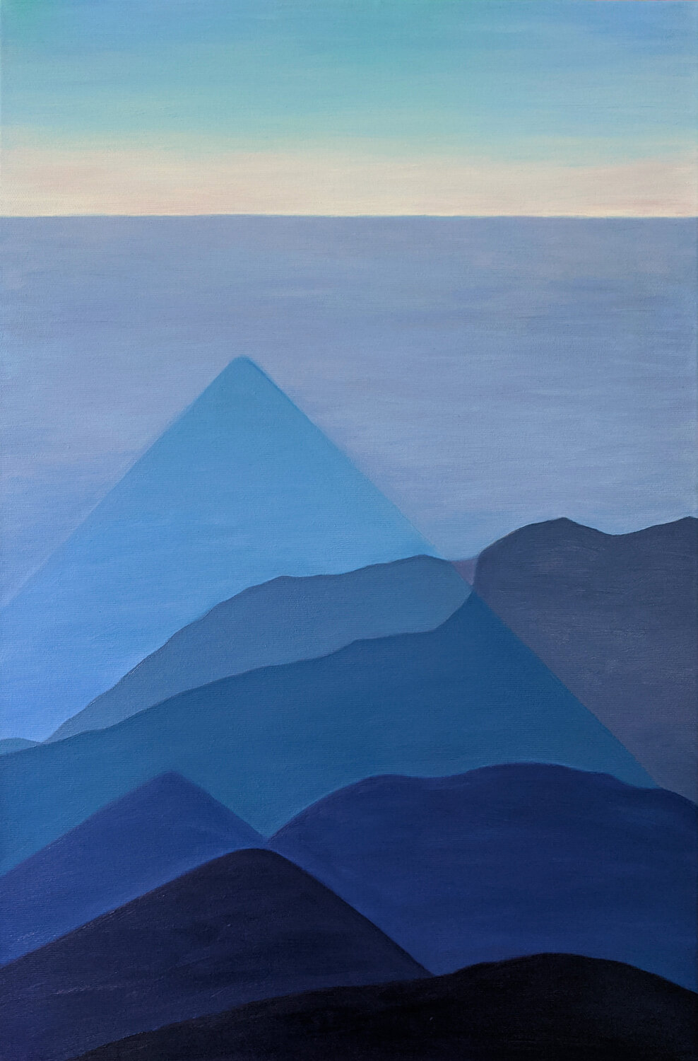 Blue Light - Pyramidal Reflection Livia-Doina Stanciu