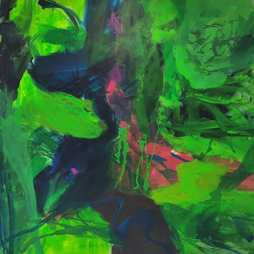 The Emerald Forest by Veronique Le Gall, Painting for Sale on Singulart