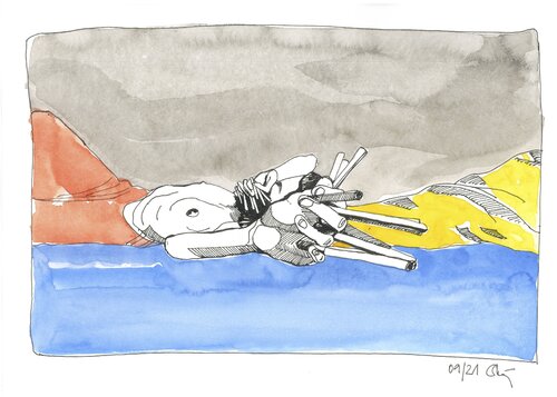 last smoke von Gerit Bella Buennig, Zeichnungen kaufen auf Singulart