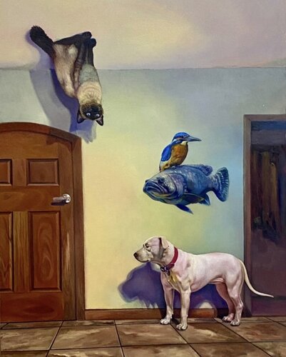 Schrödinger by Sua Guerra, Painting for Sale on Singulart