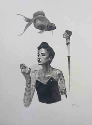 Sel-fish by Sua Guerra, 소묘 for Sale on Singulart