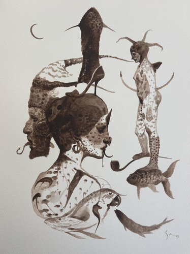 Sadomasoquismo de Sua Guerra, Obra en papel a la venta en Singulart