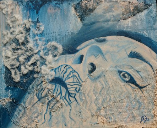 Fragile breath par Sabine Kreusch, Peinture en vente sur Singulart