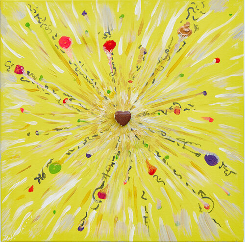 Kommunikation aus dem HERZEN di Joachim Weiler, Pittura in vendita su Singulart