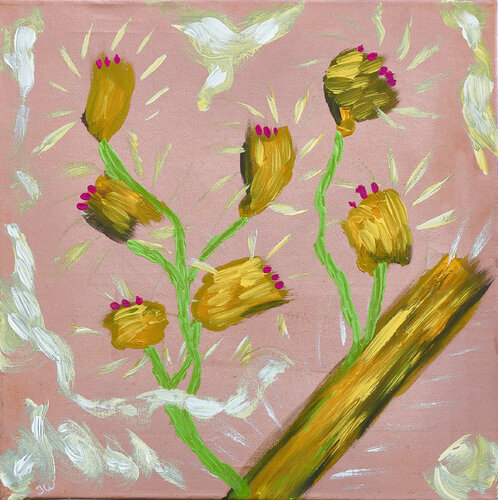 Friedensblumen di Joachim Weiler, Pittura in vendita su Singulart