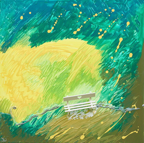 Sonnenbank di Joachim Weiler, Pittura in vendita su Singulart