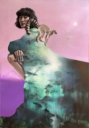 RETREAT YOURSELF van Tina Hoppe, Schilderij te koop op Singulart