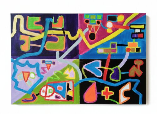 Harmonia en la discordia von DeGeCe ., Malerei kaufen auf Singulart