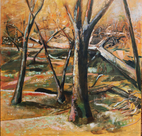Waldlichtung by Rainer Bergmann, 絵画 for Sale on Singulart