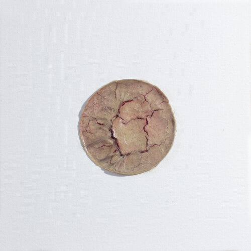 Objet non-precieux I, (levin, aquarelle cheveux et resine sur toile) von Anna Sieradzka, Andere Medien kaufen auf Singulart