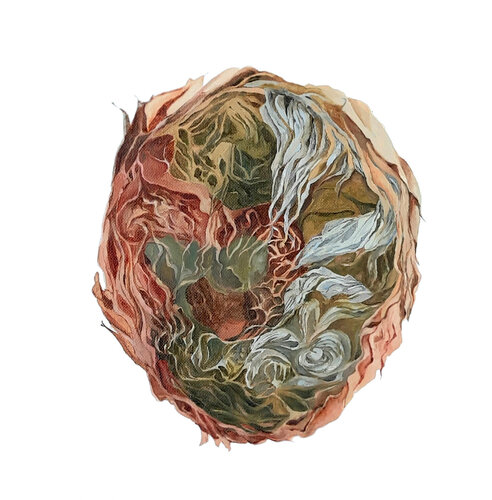 Fiddlehead — Latence III (projet Humain-Non-humain) von Anna Sieradzka, Malerei kaufen auf Singulart