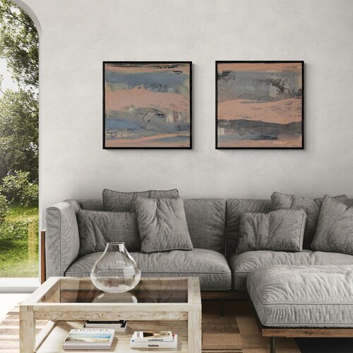 Siena Drift 1 + 2 (Duo) by Miriam Fehlmann, Painting for Sale on Singulart