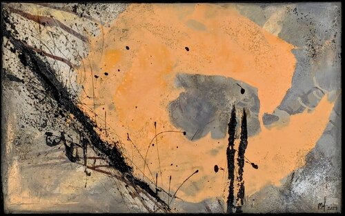 Citrine Nebula by Miriam Fehlmann, Painting for Sale on Singulart