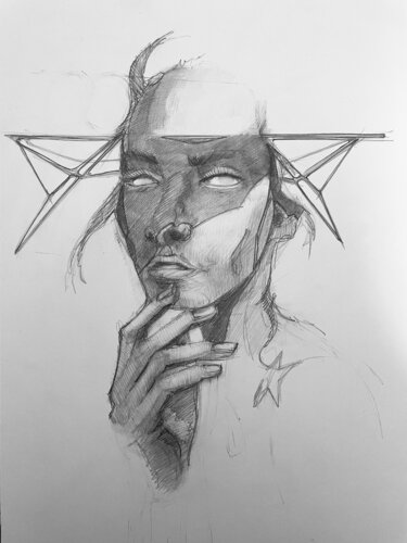 Mollino lady de Andrea Sanguineti, Pintura a la venta en Singulart