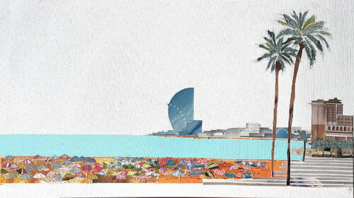 Barcelonetta La Playa by Linda Brownlee, 기타 매체 for Sale on Singulart