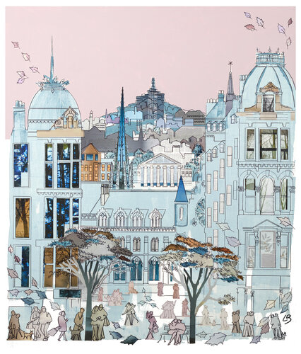 The Spires of Dundee von Linda Brownlee, Druck kaufen auf Singulart