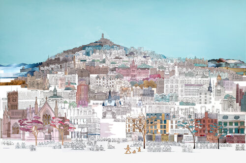 Dundee: A High Street View von Linda Brownlee, Druck kaufen auf Singulart