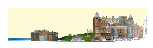 Straight to the Point, St Andrews, Scotland. by Linda Brownlee, Print for Sale on Singulart