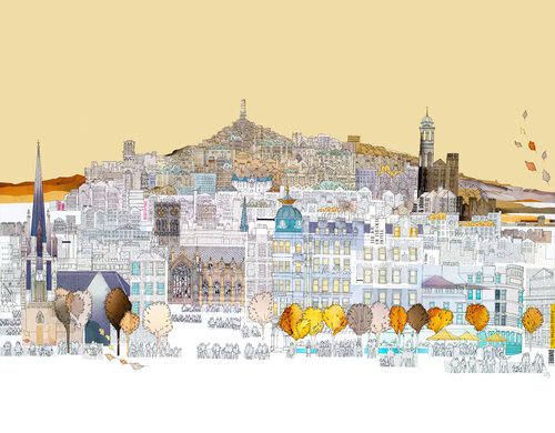 Dundee Malmaison, Joy of the Old Hotel von Linda Brownlee, Zeichnungen kaufen auf Singulart