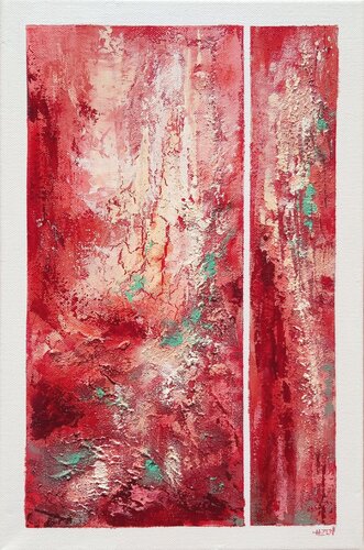A day in red by Hélène Zenatti, Painting for Sale on Singulart